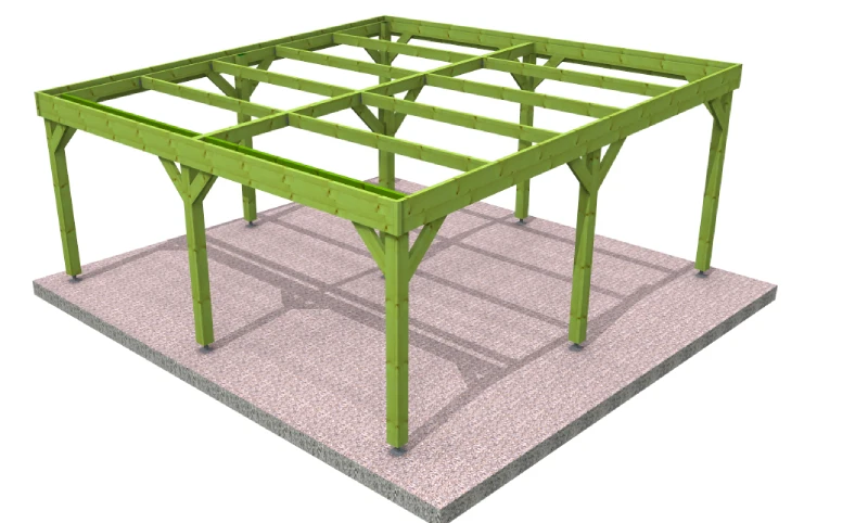 Carport 6x6m Charlitt Hauts-de-France